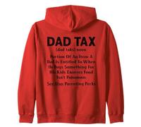 Dad Tax Funny Dad Definición de impuestos Día del Padre Coincidencia Sudadera con Capucha