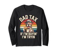 Dad Tax If I'm Buying I'm Trying Funny Fathers Day Dad Jokes Manga Larga