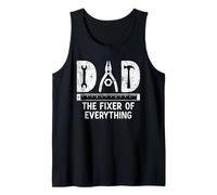 Dad The Fixer of Everything Funny Dads Handyman Tools Camiseta sin Mangas