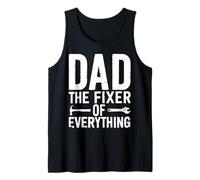 Dad The Fixer of Everything Funny Handyman Tools Men Daddy Camiseta sin Mangas