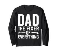 Dad The Fixer of Everything Funny Handyman Tools Men Daddy Manga Larga