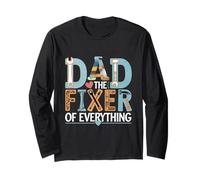 Dad The Fixer Of Everything Padre Manualidades Prácticas |-- Manga Larga