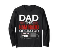 Dad The Ham Radio Operator Father's Day Funny HAM Radio Manga Larga