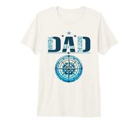 Dad The Man Myth Legend Cool Nautical Compass Día del Padre Camiseta Premium