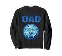 Dad The Man Myth Legend Cool Nautical Compass Día del Padre Sudadera