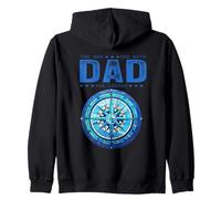 Dad The Man Myth Legend Cool Nautical Compass Día del Padre Sudadera con Capucha