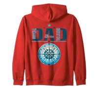 Dad The Man Myth Legend Cool Nautical Compass Día del Padre Sudadera con Capucha
