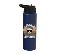 Dad The Man Myth Legend - Día del Padre Vintage Retro Stainless Steel Insulated Water Bottle