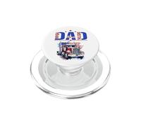 Dad The Man Myth Legend Patriotic Truck & Flag Día del Padre PopSockets PopGrip para MagSafe