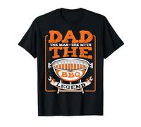 Dad The Man The Myth The BBQ Legend Padre Papa Grillen BBQ Camiseta
