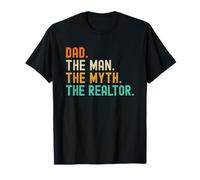 Dad The Man the Myth the Realtor Real Estate Agent Camiseta