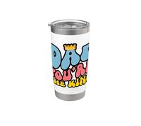 Dad You're Number One Funny Retro Dad Quote Vaso térmico de acero inoxidable de doble pared