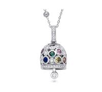 Dada Gioielli Collar Acero Campana Plata + Multicolor