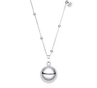 Dada Gioielli - Collar Campana Llamador Ángel Embarazada, Cadena de Acero Estilo Rosario para Mujer,