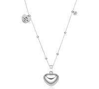 Dada Gioielli - Collar Día de la Madre 100 cm, Colgante Amor de Mamá con Campanita Llamadora de Ángeles, Cadena de Acero Estilo Rosario para Mujer