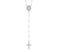 Dada Gioielli - Collar Rosario con Cruz y Medalla Milagrosa para Hombre y Mujer - Joya Cristiana con Cadena de Acero Inoxidable Hipoalergénico,