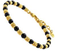 Dada Gioielli - Pulsera Mujer con Piedra Natural Vera, Amatista (Espiritualidad) - Ágata (Protección) - Amazonita (Optimismo) - Sodalite (Comunicación), Acero Inoxidable,