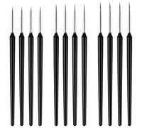 Dadabig 12 Pcs Pincel para Arte de Uña Pincel de Uñas con Pincel de Punta Cepillo de Uñas para Dibujar patrones de Línea,S,M,L