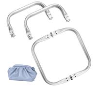 Dadabig 3pcs Boquillas para Bolsos,15cm Boquillas Monederos Metalicas Marco de Metal para Monedero Marco de Monedero de Metal Cierre de Boquilla para Bolsos Metal Boquilla Manualidades Bolsos
