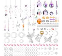 Dadabig 406pcs Atrapasoles Cristal Colgante,Atrapasol Cristal Atrapasoles Atrapasoles Cristal Colgante Suncatcher Suncatcher Crystal Hummingbird Suncatchers, ELI-XP-406shuijing-0318