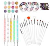 Dadabig Kit Decoracion Uñas Arte de Uña para Chicas y Mujeres (total 45pcs)