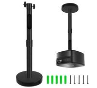 Dadabig Soporte Proyector Techo Ajustable 360° - Soporte Universal de Aluminio para Pared y Techo - Extensible 22-40cm, Carga 4KG