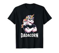 Dadacorn Cool Unicorn Dad and Kid Sunglasses Camiseta