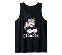 Dadacorn Cool Unicorn Dad and Kid Sunglasses Camiseta sin Mangas