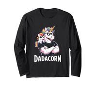 Dadacorn Cool Unicorn Dad and Kid Sunglasses Manga Larga