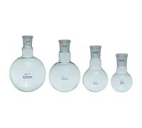 DADAKEWIN 5 Ml De Ebullición Matraz De Fondo Redondo De 10# Estándar Terreno Boca Borosilicato 3.3 De Cristal A Prueba De Calor Personalizable Laboratorio Destilación Flasks- Envase De 1