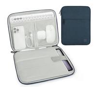 Dadanism 13 Pulgadas Funda Bolsa Protectora Acolchada para iPad Pro 13" M4 2024, iPad Air 13" M3 M2, i Pad Pro 12,9", Galaxy Tab S10+/S10 Plus/S9 FE+/S9 FE Plus/S9+/S9 Plus 12,4", Tab P12 12,7", Añil