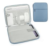Dadanism 13 Pulgadas Funda Bolsa Protectora Acolchada para iPad Pro 13" M4 2024, iPad Air 13" M3 M2, iPad Pro 12,9", Galaxy Tab S10+/S10 Plus/S9 FE+/S9 FE Plus/S9+/S9 Plus 12,4", Tab P12 12,7",Azul