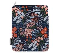 Dadanism 6-7" Funda Protectora con Margarita Bordada para Kindle y Kindle Paperwhite/Oasis/Colorsoft Signature Edition, Kobo E-Reader, Flor Índigo