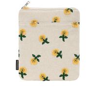 Dadanism 6-7" Funda Protectora con Margarita Bordada para Nuevo 6" Kindle, 7" Kindle Paperwhite & Colorsoft Signature Edition, K-indle Oasis, Kobo Clara Colour/BW E-Reader, Cáñamo Flor Amarilla