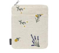 Dadanism 6-7 Pulgadas Funda Protectora con Margarita Bordada para Nuevo 6" Kindle, 7" Kindle Paperwhite & Colorsoft Signature Edition, K-indle Oasis, Kobo Clara Colour/BW E-Reader, Plantas de Cáñamo