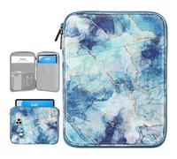 Dadanism 9-11 Pulgadas Bolsa Protectora de Tablet para iPad 10.ª Gen 10,9", iPad Air 11", iPad Pro 11" M4, iPad 9/8/7.ª Gen 10,2", iPad Air 5/4 10,9", Galaxy Tab A9+ 11", Tab M11 11", Mármol Azul