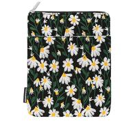 Dadanism Funda acolchada bordada de margarita para todo nuevo Kindle Paperwhite, 7 pulgadas Kindle Colorsoft Signature Edition, funda protectora de manga para 6 pulgadas K-indle/K-indle Oasis / Kobo