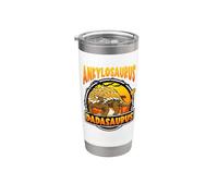 Dadasaurus Ankylosaurus Dinosaur Dad Dinosaurs Lover Fathers Vaso térmico de acero inoxidable de doble pared