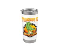 Dadasaurus Tyrannosaurus Rex Dinosaur Dad Dinosaurs Fathers Vaso térmico de acero inoxidable de doble pared