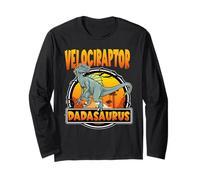 Dadasaurus Velociraptor Dinosaur Dad Dinosaurs Lover Fathers Manga Larga