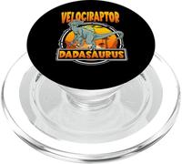 Dadasaurus Velociraptor Dinosaur Dad Dinosaurs Lover Fathers PopSockets PopGrip para MagSafe