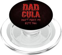Dadcula Text Dad Vampire Funny Halloween Daddy PopSockets PopGrip para MagSafe