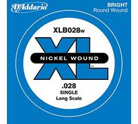 D'Addario .028 Plain Steel Long Scale Single String for Bass Guitar