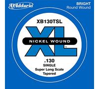 D'Addario .130 Nickel Wound Super Long Scale Tapered Single String for Bass Guitar