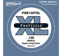 D'Addario .130 ProSteels Super Long Scale Tapered Single String for Bass Guitar
