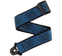 Correa de guitarra D'Addario con cierre automático - Accesorios para guitarra acústica y eléctrica - Correas de guitarra con cierre automático fáciles de usar - Sol vintage, azul