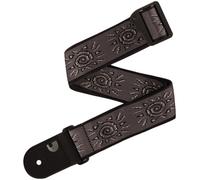 Correa de guitarra D'Addario - Guitarra acústica y eléctrica Accesorios - Extremos de cuero ecológico - Vintage Sun, Plateado