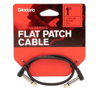 D'Addario Accessories Classic Series Cables de conexión planos para guitarra, pedal de guitarra ¼ de pulgada, duradero y fiable, instrumento para pedaleras, ángulo