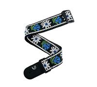 D'Addario Accessories Guitar Strap - Guitar Accessories - Electric Guitar Strap, Acoustic Guitar Strap, Acoustic Electric Guitar Strap & Bass Guitar Strap - Woven, Peace Love - Black and Blue