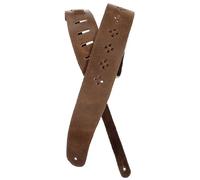D'Addario Accessories Vented Leather Guitar Strap - Guitar Accessories - Electric Guitar Strap, Acoustic Guitar Strap, Acoustic Electric Guitar Strap & Bass Guitar Strap - Brown Diamonds